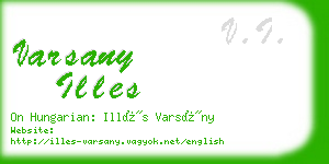 varsany illes business card